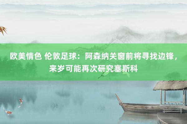 欧美情色 伦敦足球：阿森纳关窗前将寻找边锋，来岁可能再次研究塞斯科