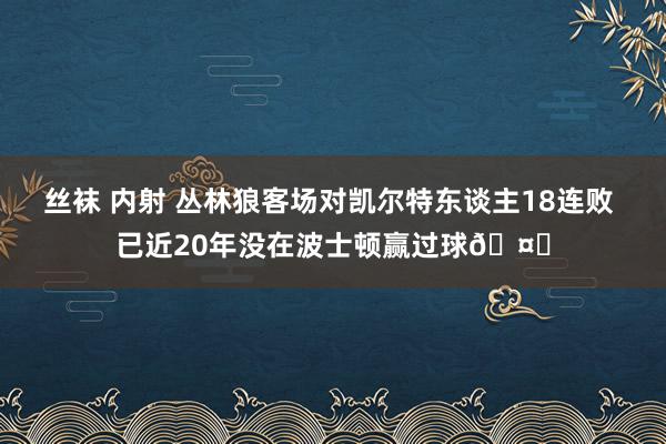丝袜 内射 丛林狼客场对凯尔特东谈主18连败 已近20年没在波士顿赢过球🤒