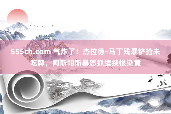 555ch.com 气炸了！杰拉德-马丁残暴铲抢未吃牌，阿斯帕斯暴怒抓续挟恨染黄